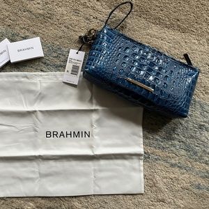 Brahmin Kayla Bluebonnet Genuine Leather